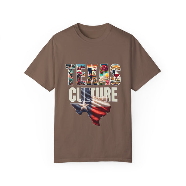 Texas Culture Graphic T-Shirt - Unisex, Garment-Dyed Tee for Proud Texans