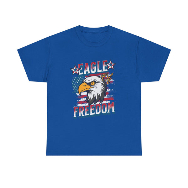 Eagle of Freedom Unisex Heavy Cotton Tee - Patriotic Graphic Shirt